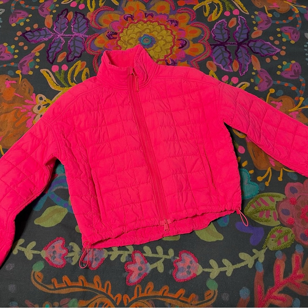Vibrant Pink Quilted Jacket